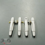 Toyota E10 Altezza Exterior Door Handle Set 040 White 98-05 IS200 IS300