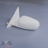 Nissan R34 Skyline SEDAN LH Left Power Folding Mirror QT1 Pearl White 98-02