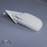Nissan R34 Skyline SEDAN LH Left Power Folding Mirror QT1 Pearl White 98-02