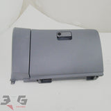 Nissan R34 Skyline sedan glove box mount trim panel set 68500-AA000 68108-AA020 non turbo grey 1998-2000 - 3GSpares NZ