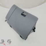 Nissan R34 Skyline sedan glove box mount trim panel set 68500-AA000 68108-AA020 non turbo grey 1998-2000 - 3GSpares NZ