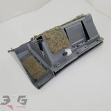 Nissan R34 Skyline sedan glove box mount trim panel set 68500-AA000 68108-AA020 non turbo grey 1998-2000 - 3GSpares NZ