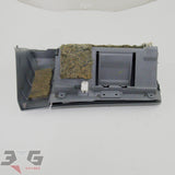 Nissan R34 Skyline sedan glove box mount trim panel set 68500-AA000 68108-AA020 non turbo grey 1998-2000 - 3GSpares NZ