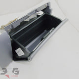 Nissan R34 Skyline sedan glove box mount trim panel set 68500-AA000 68108-AA020 non turbo grey 1998-2000 - 3GSpares NZ
