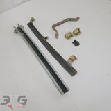 R34 ER34 HR34 BNR34 Nissan Skyline coupe LH front door window guide rail lower glass guide and bracket set 80241-AA100 80215-AA100 80953-AA100 80957-AA100 1998-2002 - 3GSpares NZ