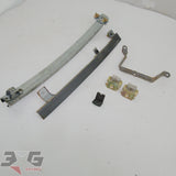 R34 ER34 HR34 BNR34 Nissan Skyline coupe LH front door window guide rail lower glass guide and bracket set 80241-AA100 80215-AA100 80953-AA100 80957-AA100 1998-2002 - 3GSpares NZ