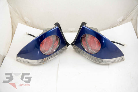 Toyota E10 Altezza SEDAN Chrome Tail Light Pair w TRD Covers 98-05 SXE10 GXE10