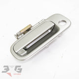 Genuine Toyota OEM exterior front door handle 69220‑22190‑B1 – complete assembly in used working condition
