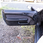 S14 Silvia left-side door panel – cloth insert with window controls

