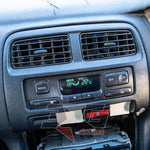 Silvia S14 digital climate control unit – factory auto A/C panel set to 22°C

