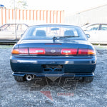Straight rear view of Silvia S14 Series 1.5 showing taillights, boot lid, and exhaust