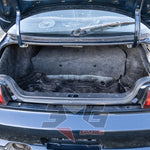 Interior of Silvia S14.5 boot showing carpet and inner rear panel structure