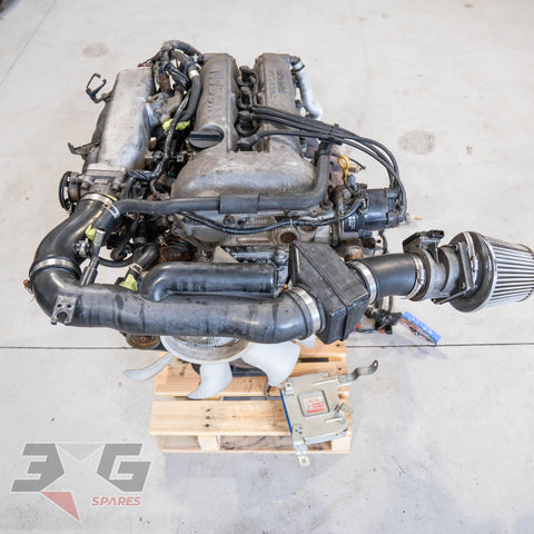 Nissan Silvia S14 SR20DE VCT complete running engine motor package with 3GSpares logo