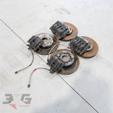 Toyota JZX100 Tourer V Complete Front & Rear Brake Set Near New w Braided Lines