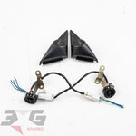 Toyota AE111 Corolla Levin Sprinter Trueno Interior Door Tweeter & Cover Set 95-00 67491-12390 67492-12390 86160-12880 86160-12890