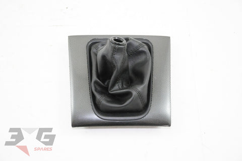 JDM Honda CL7 Accord Euro R Carbon Finisher Shifter Surround & Leather Boot TSX 02-07