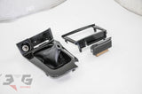 OEM Nissan R34 Skyline Factory Optional Carbon Trim Radio & Console Shifter Surround 5MT 98-02