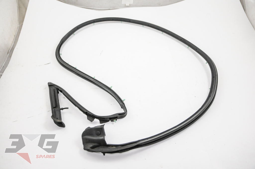 Nissan OEM RH Door Lower Weatherstrip For R32 Skyline - 80830-04U10, Made In Japan