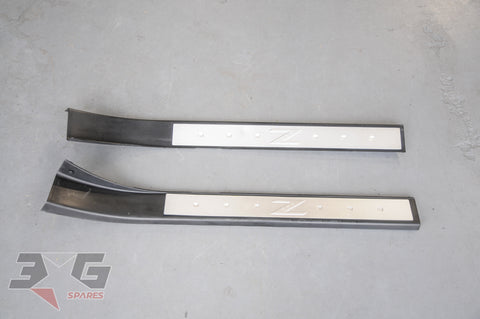 Nissan Z33 350Z Fairlady Z Door Option Metallic Insert Sill Plates Kick Trim "Z" 02-09