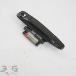 Nissan R34 Skyline left exterior door handle 80607-AA004 GV1 black OEM 1998-2002