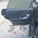 Subaru BP5 Legacy Spec B left rear door card area overview