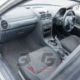 2001 Toyota GXE10 Altezza front seats — FG20 dark grey OEM cloth upholstery