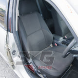 Toyota GXE10 Altezza driver seat condition — side bolster and cushion close-up
