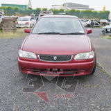 1997 Toyota AE111 Corolla GT front view in red, with 3GSpares logo