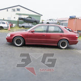 1997 Toyota AE111 Corolla GT full side profile sedan view in red, with 3GSpares logo