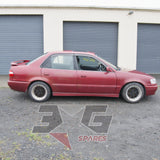 1997 Toyota AE111 Corolla GT side profile exterior view in red, with 3GSpares log