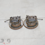 Nissan C34 Stagea turbo 2 pot front brake set 290x28mm RWD OEM with 3GSpares logo