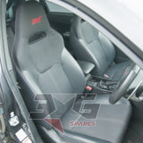 Subaru GRF GRB GVB GVF Impreza WRX STi A-Line front seat half leather close detail 2009-2014 - 3GSpares NZ