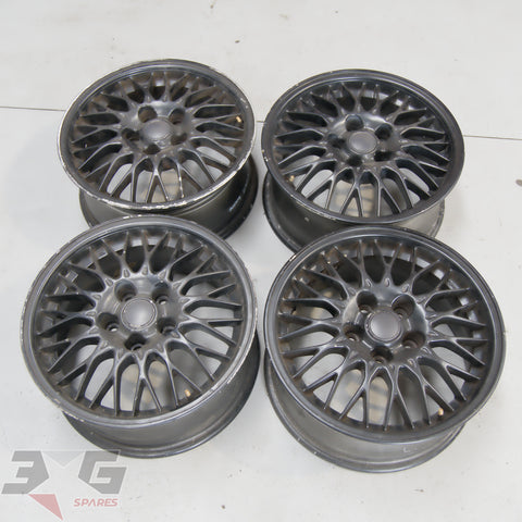 Nissan OEM forged 16x7 5x114.3 alloy wheel set with 3GSpares logo.
