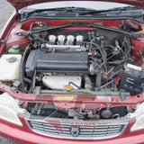 1997 Toyota AE111 Corolla GT 4A-GE 20 valve engine bay front view, with 3GSpares logo
