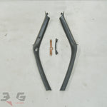 Nissan S14 Silvia Right & Left A Pillar Interior Trim Panels with Grab Handles 76911-65F00 76912-65F00 1993-1998 OEM with 3GSpares logo


