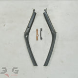 Nissan S14 Silvia Right & Left A Pillar Interior Trim Panels with Grab Handles 76911-65F00 76912-65F00 1993-1998 OEM with 3GSpares logo


