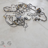 Complete body wiring harness for Nissan Skyline R34 25GT-V 1998, Series 1 RB25DE manual, with 3GSpares logo.