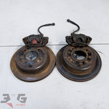HC34 Nissan Laurel Medalist rear brake caliper pair set 44001-73L00 44011-73L00 4 stud 4x114.3 1993-1997 - 3GSpares NZ
