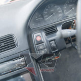 1995 Nissan RPS13 180SX ignition barrel, gauge cluster, interior switches and steering column view for parts