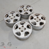 Nissan 15x6 4x114.3 alloy wheel set with 3GSpares logo.
