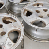 OEM Nissan S14 Silvia R33 Skyline Alloy Wheel Set 15x6 +40 Offset 4x114.3 PCD Stud Pattern