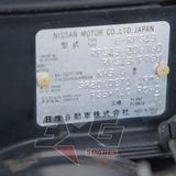 1995 Nissan RPS13 180SX chassis identification plate close-up