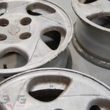 OEM Nissan S14 Silvia R33 Skyline Alloy Wheel Set 15x6 +40 Offset 4x114.3 PCD Stud Pattern