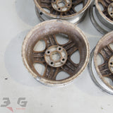 OEM Nissan S14 Silvia R33 Skyline Alloy Wheel Set 15x6 +40 Offset 4x114.3 PCD Stud Pattern