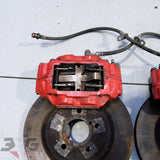 Subaru GD GG WRX Impreza Red 4 Pot Front Brake Caliper Set 294mm 01-14