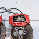 Subaru GD GG WRX Impreza Red 4 Pot Front Brake Caliper Set 294mm 01-14
