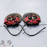 Subaru GD GG WRX Impreza Red 4 Pot Front Brake Caliper Set 294mm 01-14