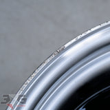 3x Crown 18x9.5 Inch +20 Offset Alloy Wheel Set 5x114.3 Black Polished Lip
