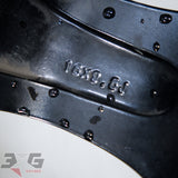 3x Crown 18x9.5 Inch +20 Offset Alloy Wheel Set 5x114.3 Black Polished Lip