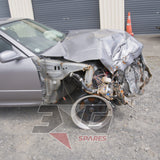 Nissan HR34 Skyline GT front damage close-up